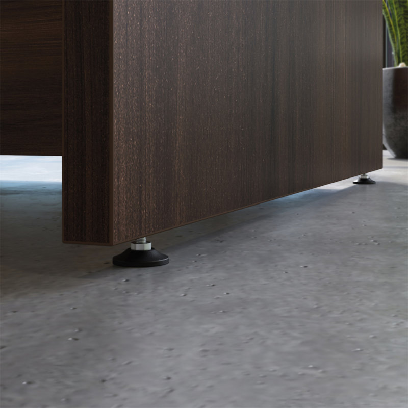 Bureau en L 72 po x 72 po, 29.29" H x 71.1" W x 70.59" D, Brown