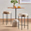 Nocona Upholstered Bar Stool with Metal Frame-1893634925-1945230981