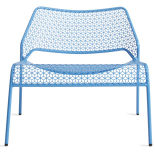 Hot Mesh Steel Armless Outdoor Lounge Chair