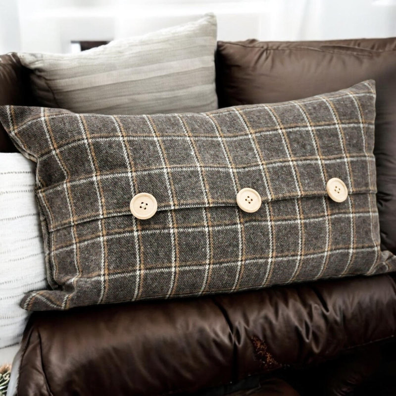 Crump Brown Rectangular Scatter Pillow Cover