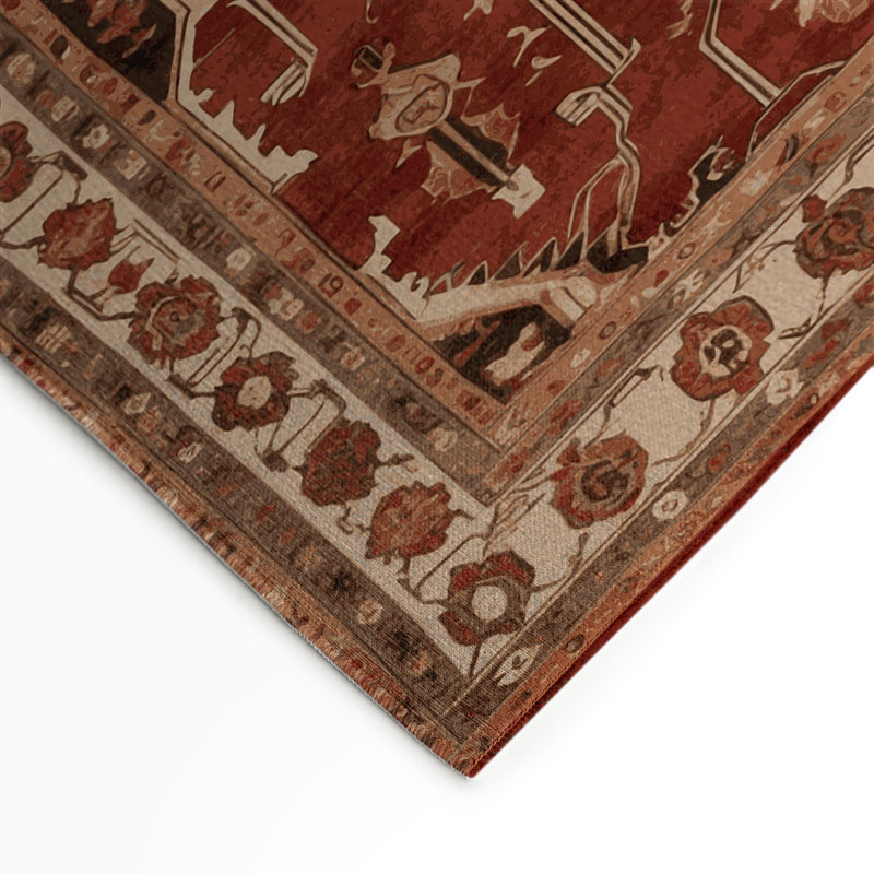 Tapis turc intérieur et extérieur brun, Rectangle 5 pi x 7 pi