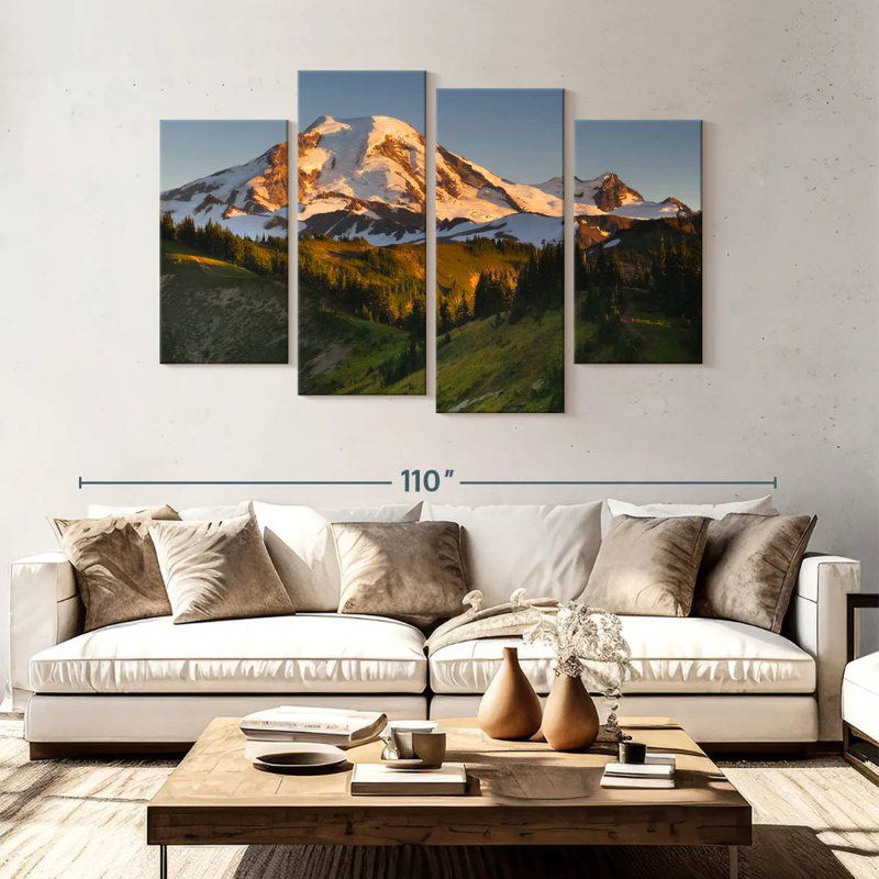 Alvord Sunrise Over Mt. Baker, H 54 po x l 84 po