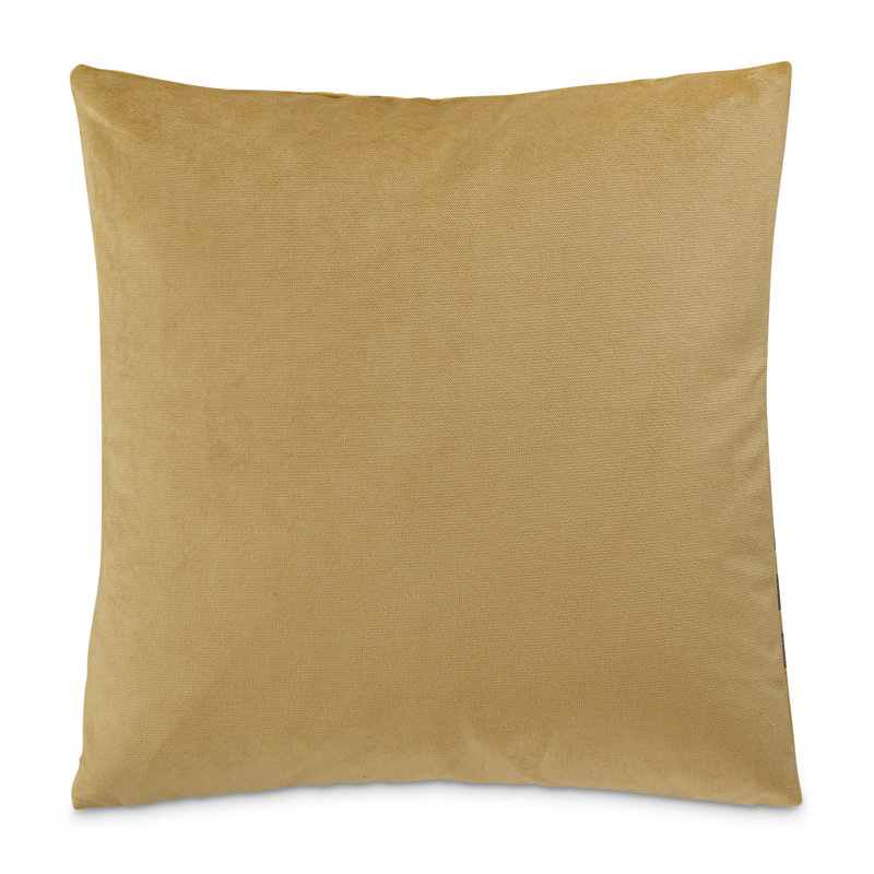 Antique Embroidered Square Feather Throw Pillow