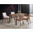 Ginny Walnut Finish Dining Table