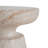 Outdoor/Indoor Lightweight Concrete Side Table,Travertine Finish