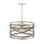 3 - Light Drum Chandelier Adjustable Hanging