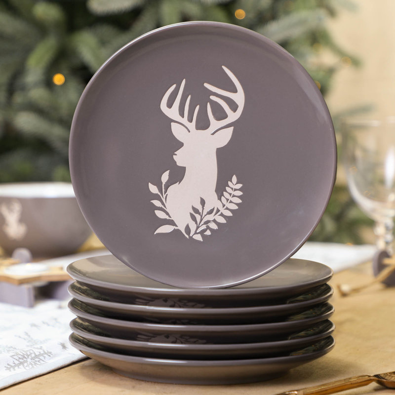 21cm Stoneware Appetiser Plate, Set of 6