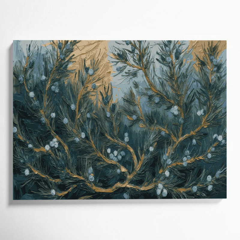 Art mural sur toile Botanical Juniper, H 20 po x l 30 po