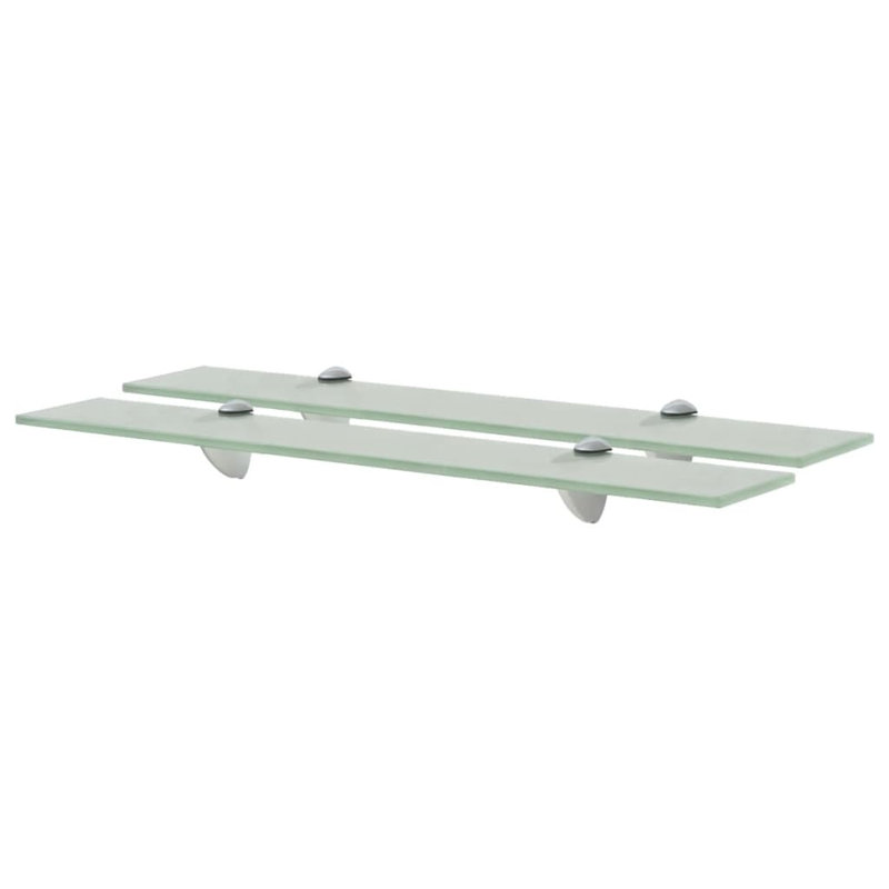 Tablette flottante en verre 2 pièces Annaly, H 0,31 po x l 15,75 po x P 3,9 po, Givré