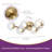 Luminaire 5 - Light Mid - Century Modern Brass LED Flush Mount Ceiling Light
