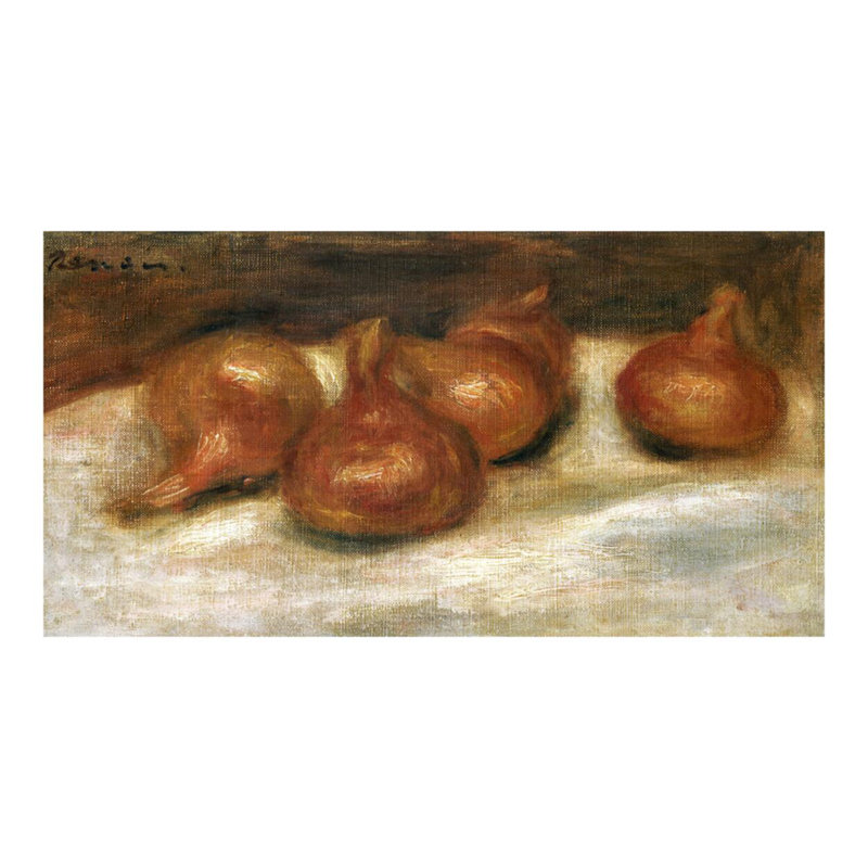Nature morte avec des oignons par Pierre-Auguste Renoir - Estampe numérique, H 16 po x l 20 po