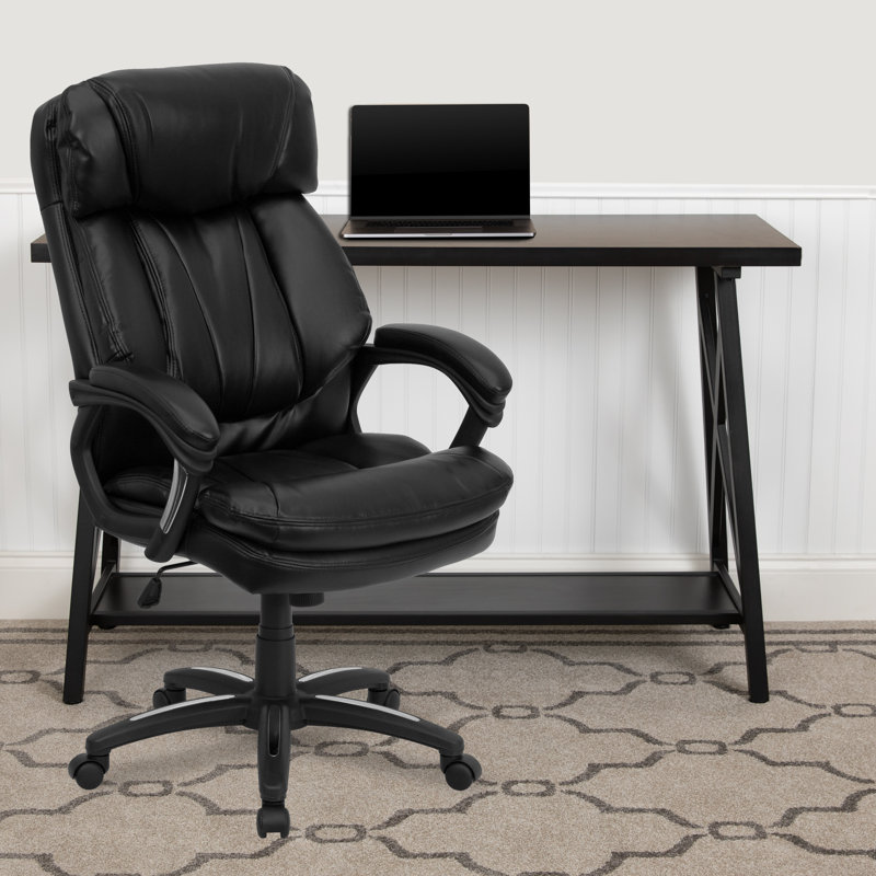 Chaise ergonomique en cuir Hercules