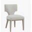 Ensemble de 2 chaises d'appoint à finition lin et champagne Kasa