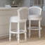 Tabouret de bar 1 pièce avec dossier pivotant et siège et dossier rembourrés-131212571-131212572