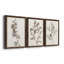 Neutral Botanical Study I - Ensemble de 3 reproductions d'art sur toile-1870357601-1870357657