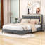 Grand lit tapissier avec lumières DEL Harsukh-1588544473