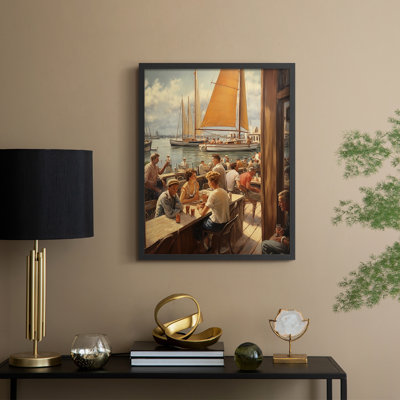 NAUTICAL Series DCXXII  -Premium Framed Print -Ready to Hang - No Nails Required