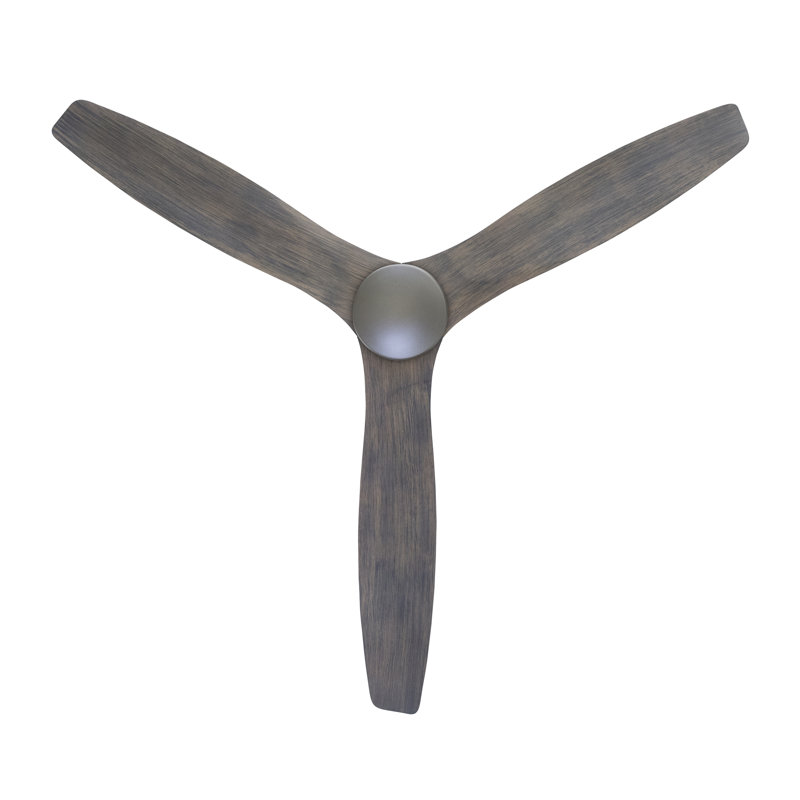 Arbor LED Flush Mount Ceiling Fan, Wall Control, Graphite, Graywash