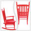 Chaise berçante en bois massif Bromwyn