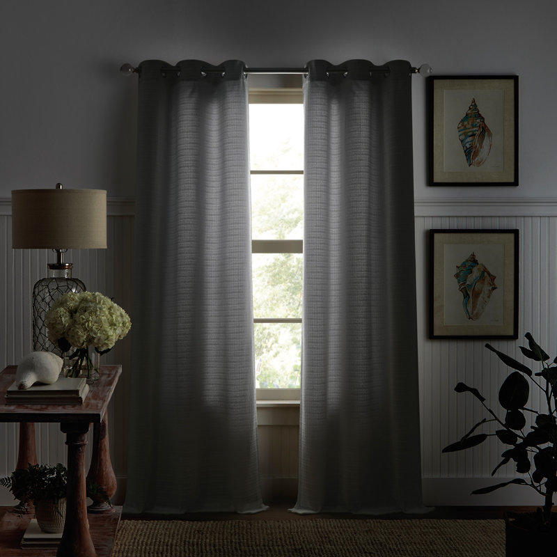 Paire de rideaux Martha Stewart Sutter, L 37 po x L 84 po, Olive