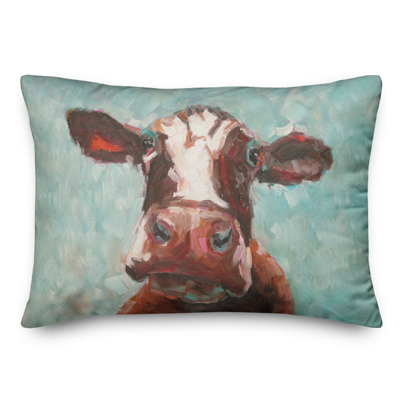 Outdoor Throw Pillow, Light Blue