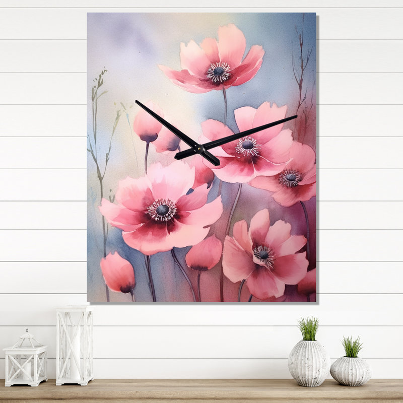 Très grande horloge murale rose, Petit