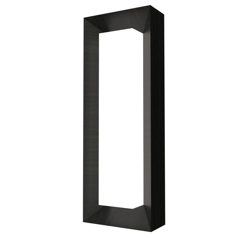 Applique murale encastrée 2 lumières Meio Squadro, Gris anthracite