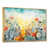 Toile avec cadre flottant or