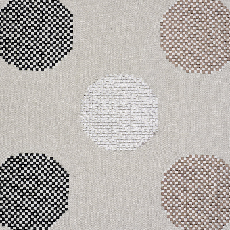 Hansen Embroidery Fabric, Brown/Neutral
