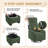 Corduroy Swivel Glider Chair for Living Room-105686000