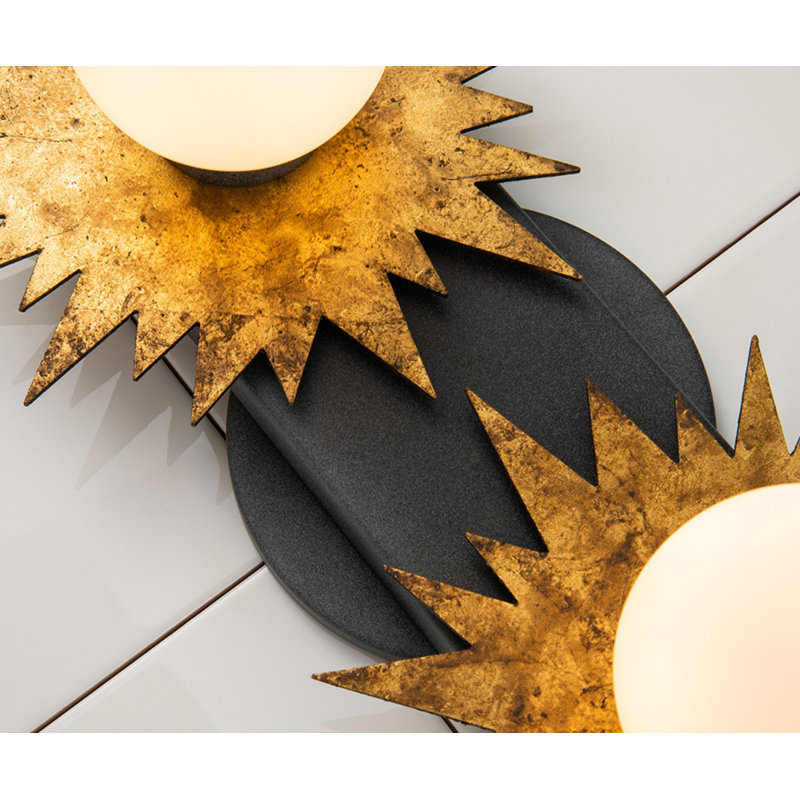 Talant 2 Light Vanity, Matte Black/Gold
