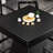 Black Square Solid Wood Poker Table
