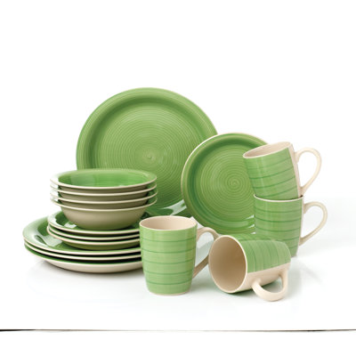 Aarabhi Piece Stoneware Dinnerware Set - Service for 4