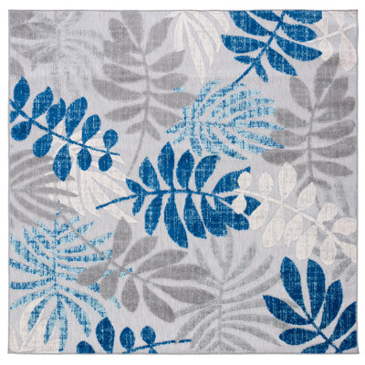 Langford Machine Woven Floral Indoor / Outdoor Area Rug 
