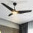 56" Smart DC Ceiling Fan with light, Remote control