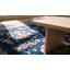 Tapis de couleur antique bleu marine chinois