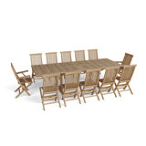 Valencia 11 Piece Teak Dining Set