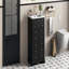 Meuble-lavabo de 24 po avec tiroir et deux portes à fermeture douce, armoire de rangement moderne peinte avec lavabo en céramique, meuble-lavabo simple élégant pour petits espaces