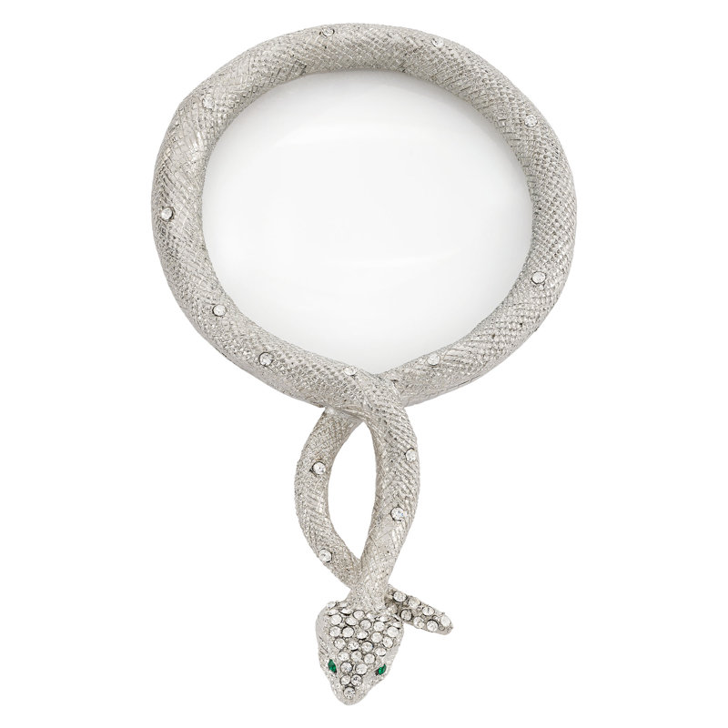Serpentina Magnifying Glass, Silver