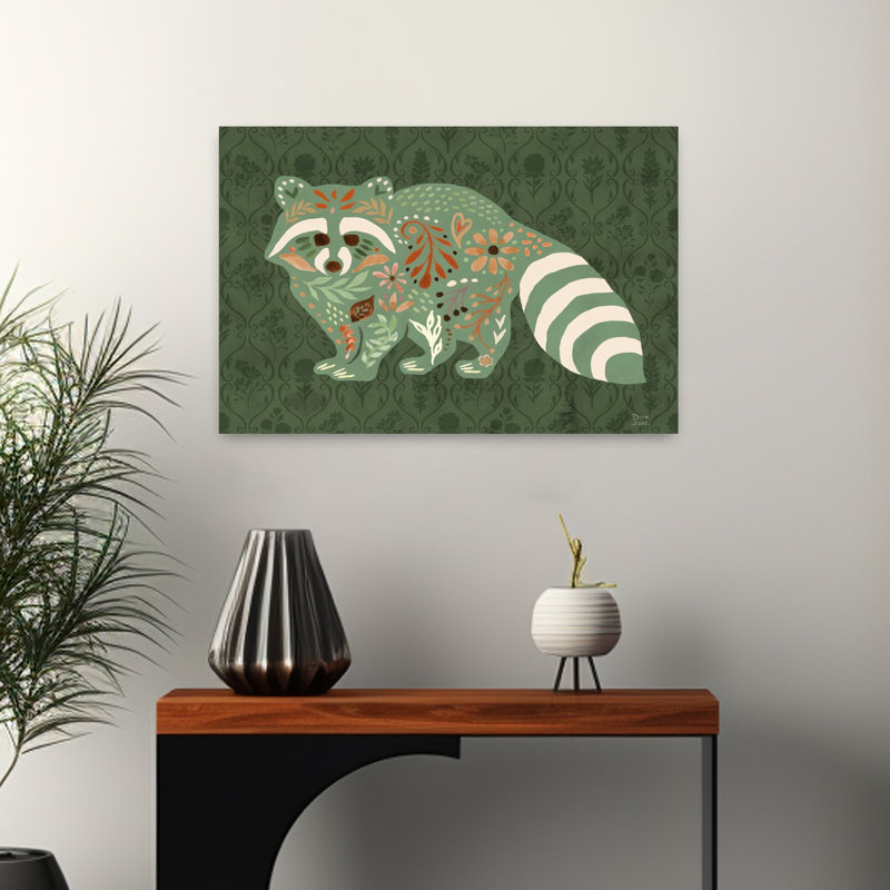 Wooded Hideaway VI Abstract Contemporary Wildlife Wall Art Print 1 Piece Wrapped Canvas Wall Art, 40.64cm H x 60.96cm W