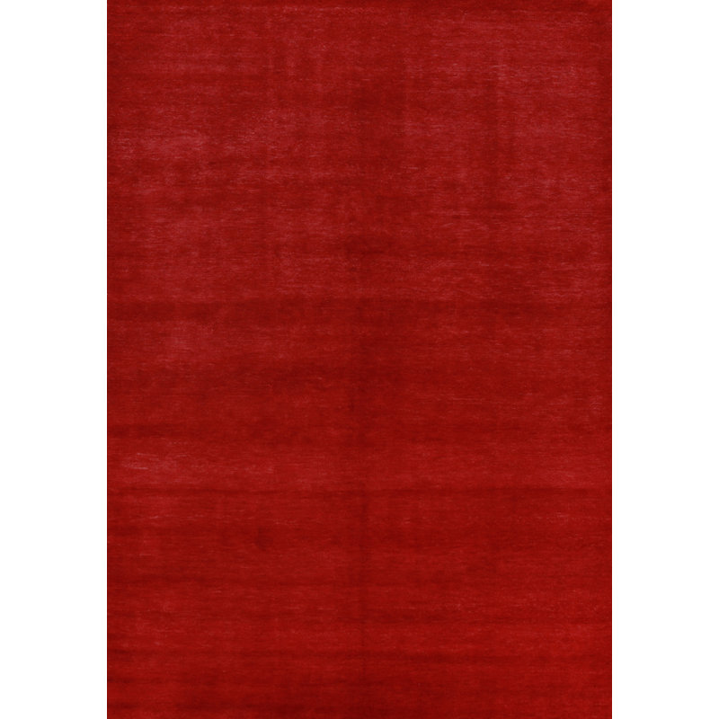 Tapis rouge perse Gabbeh 6 x 9