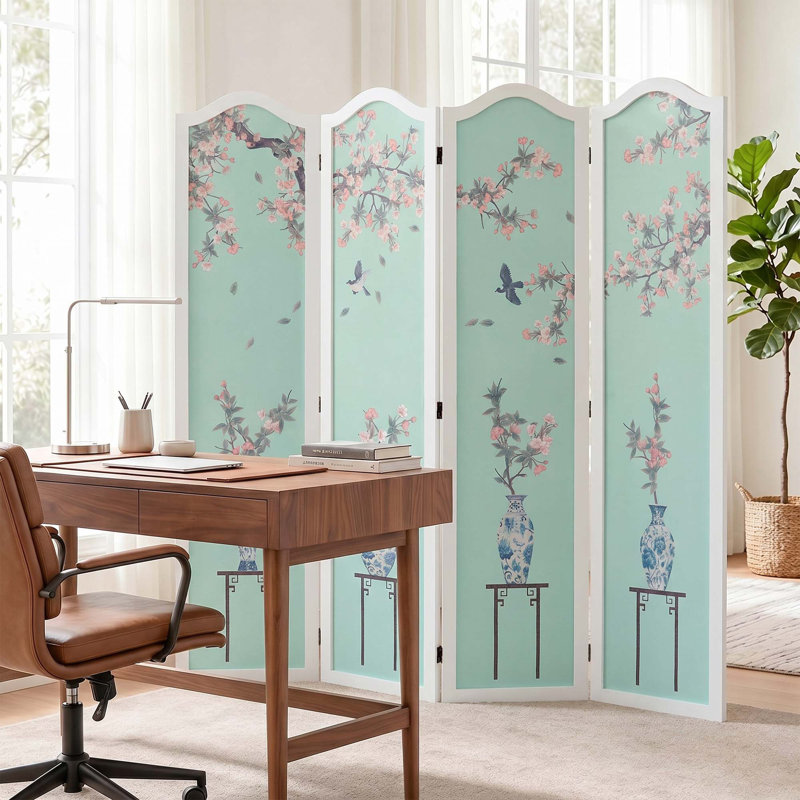 Cloison 69 po, Vase prune et porcelaine