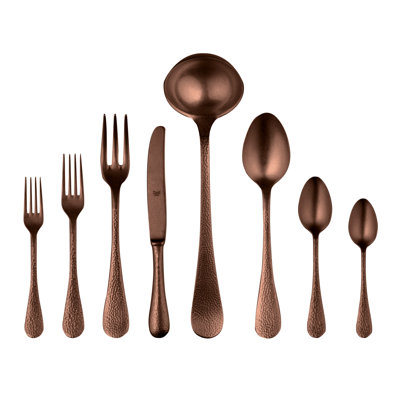 Epoque Pewter Flatware Set - 43 Pieces - Bronze