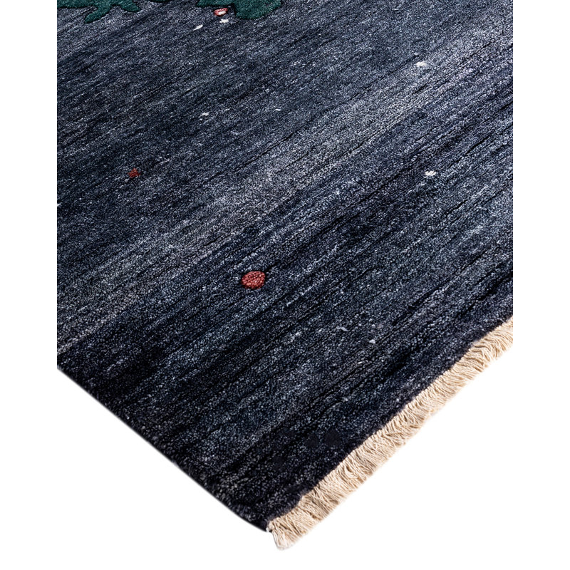 Overdyed One-of-a-Kind 8' 0" X 9' 10" Hand Knotted Area Rug