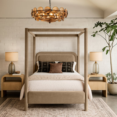 Salina Velvet Upholstered Bed