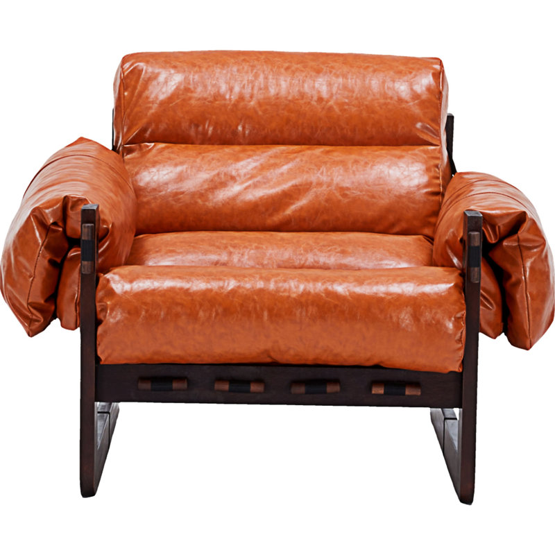 Fauteuil simple, Orange rétro