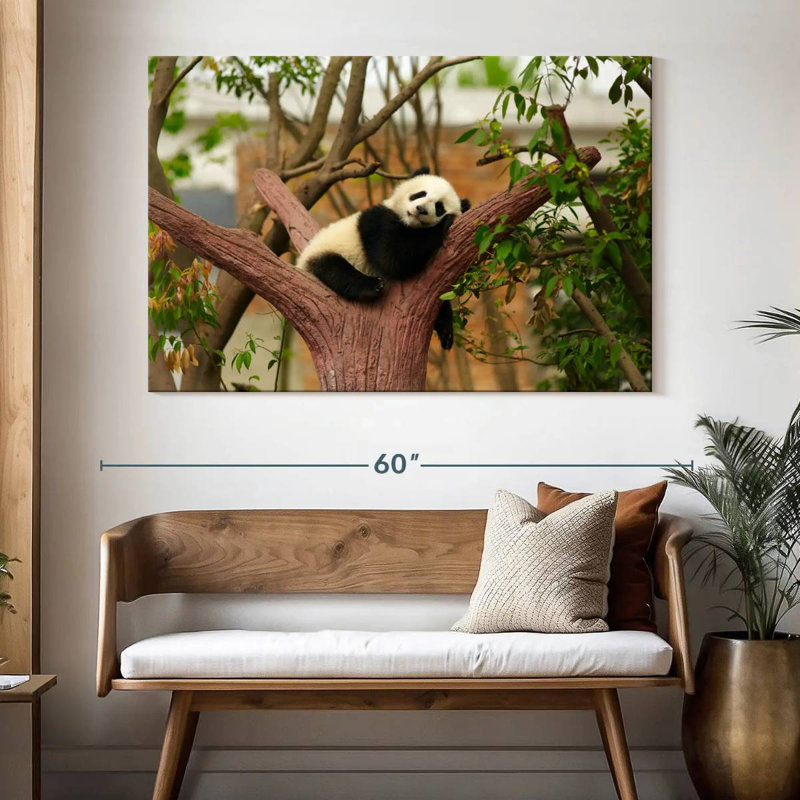 Brampt Sleeping Baby Panda, 34" H x 51" W