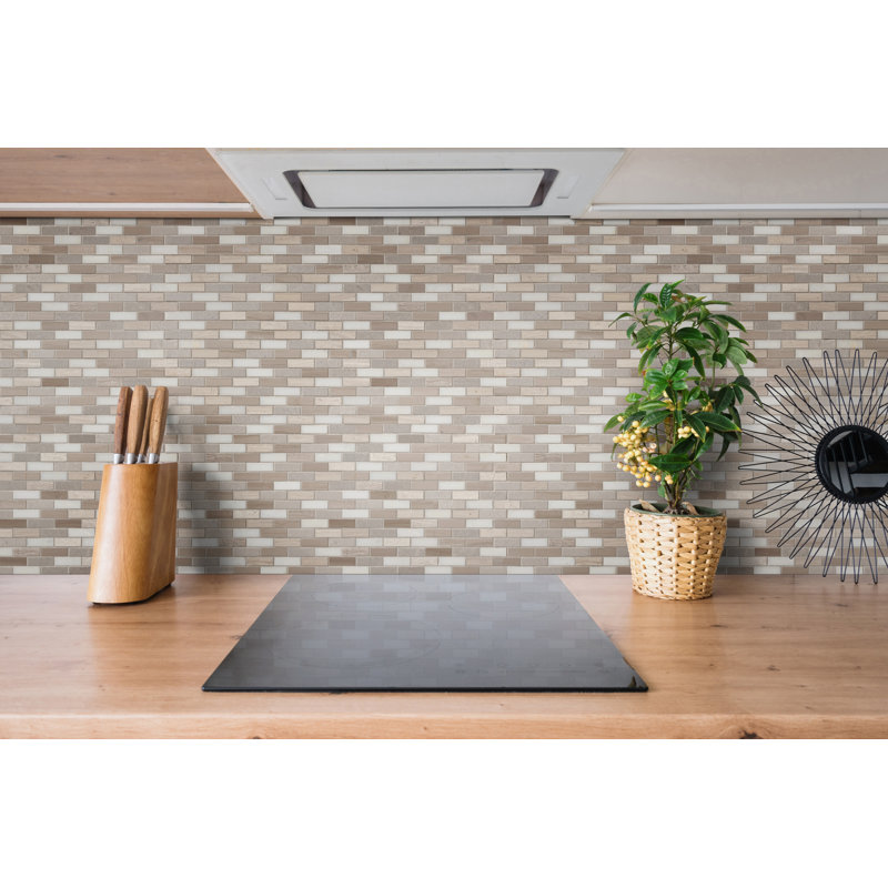 Canyon Gale Brick 12 in. x 13 in. Honed Marble Mosaic Floor and Wall Tile