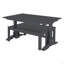 Ensemble de salle à manger 3 pièces, table à tréteaux rectangulaire et 2 bancs en bois-1461545481