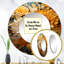 Radiant Reverie Botanical III - Abstract Botanicals Round Mirror Wall Decor-99621592